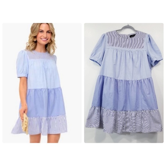 Tuckernuck Dresses & Skirts - Tuckernuck Pomander Place Tiered Striped Dress